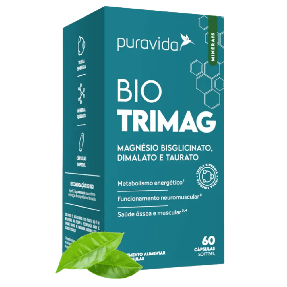 Magnésio Bio Trimag Puravida 60Caps