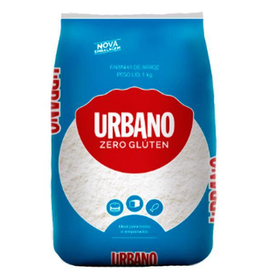 Farinha de Arroz Sem Glúten Urbano 1kg