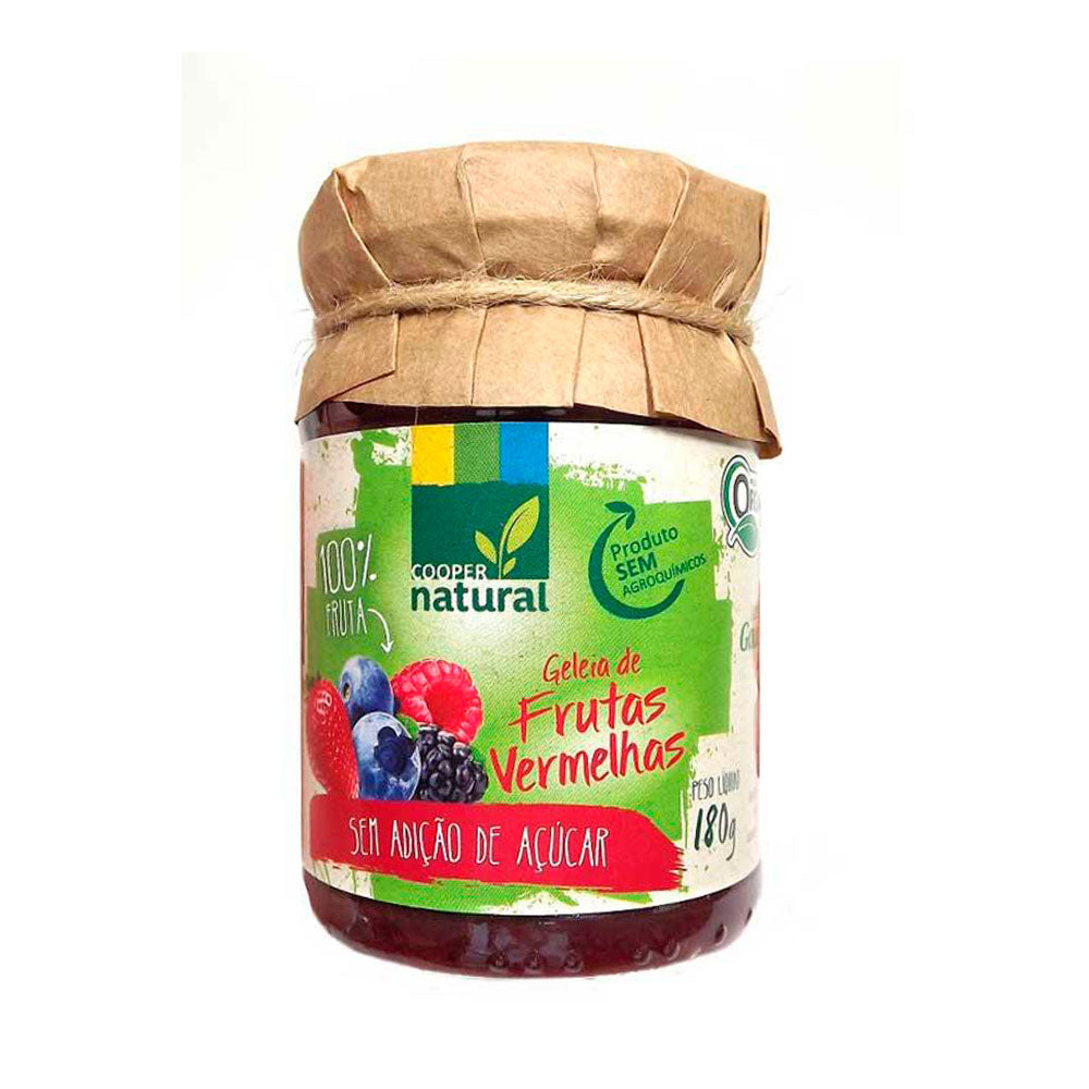 Geleia Orgânica Frutas Vermelhas Zero Coopernatural 180g