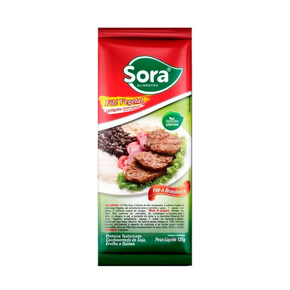 Filé de Proteína Vegetal Vermelho Sora 125g