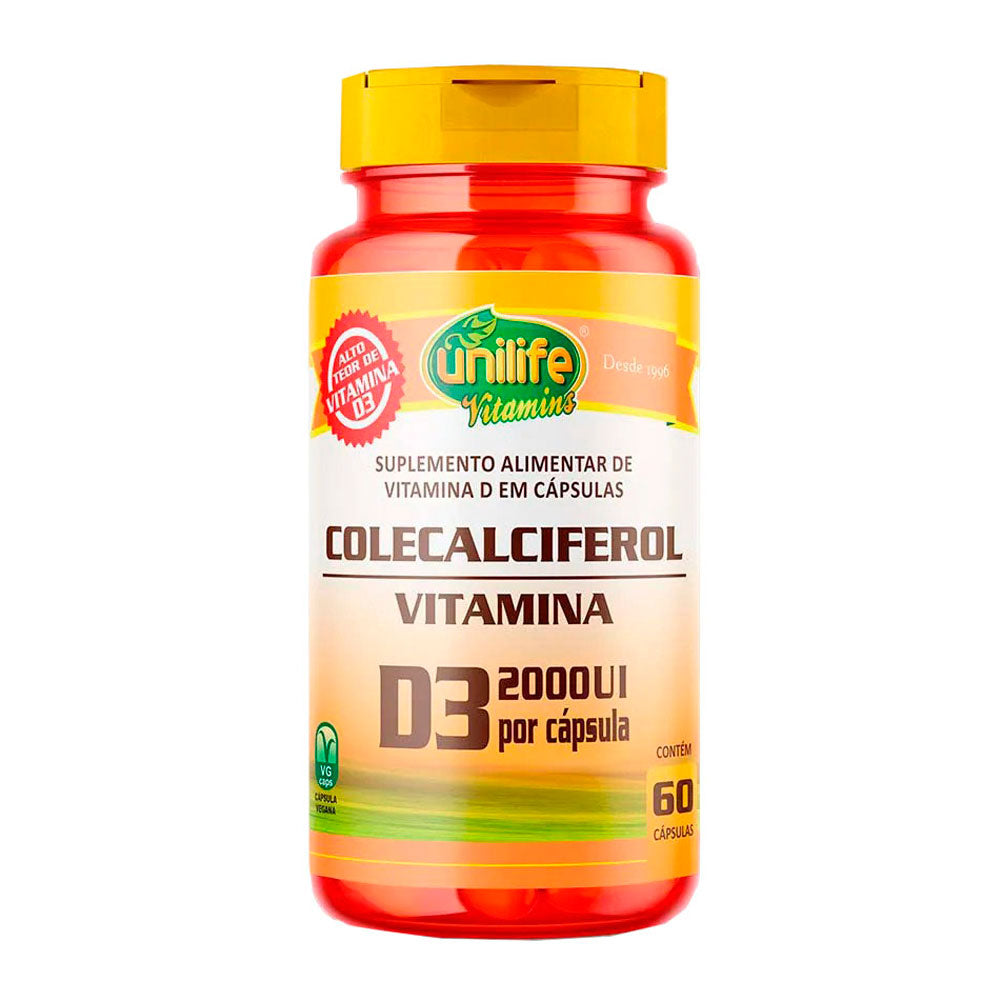 Vitamina D - Calciferol Unilife 60 Cápsulas