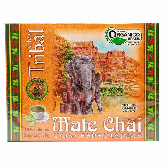 Chá Orgânico Erva Mate com Chai Tribal 30g