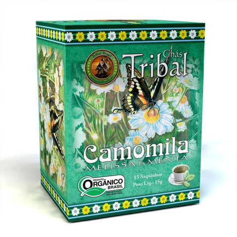 Chá Orgânico de Camomila, Melissa e Menta Tribal 15g