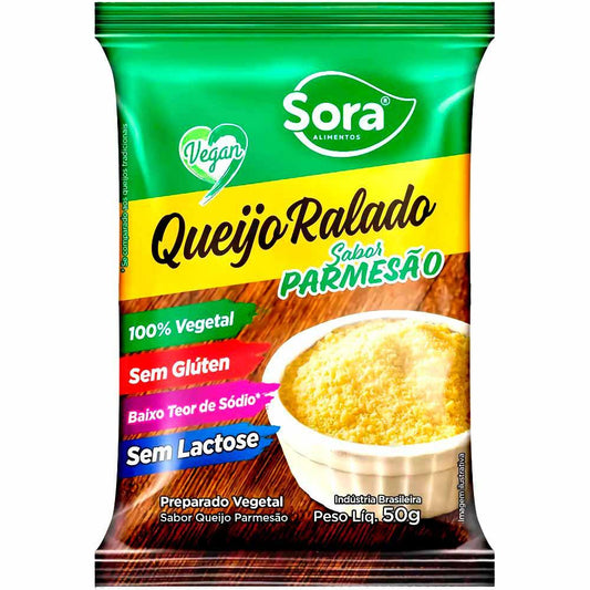 Queijo Ralado Vegetal Parmesão Sora 50g