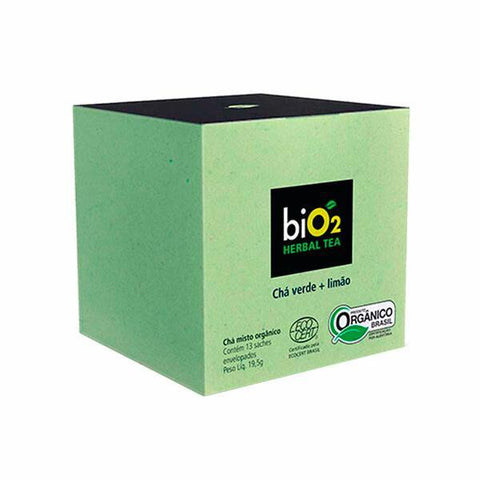 Chá Verde + Limão Herbal Tea Bio2 19,5g