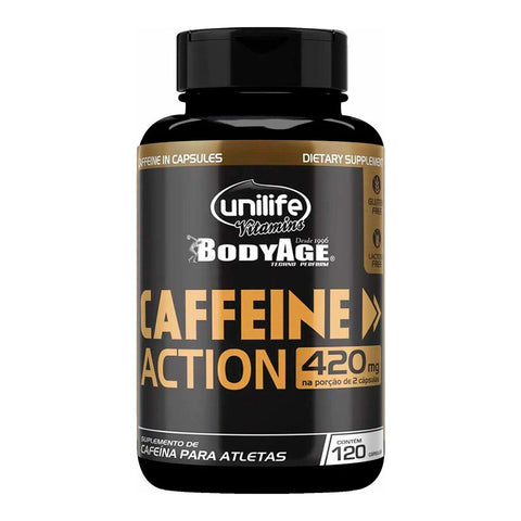 Cafeína Caffeine Action - Unilife - 120 Cápsulas