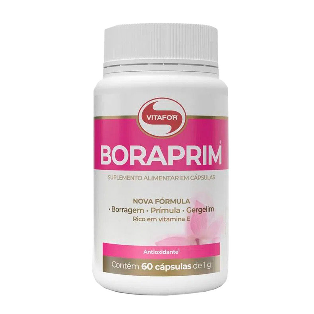 Óleo De Borragem E Prímula Boraprim - Vitafor - 60 Cápsulas