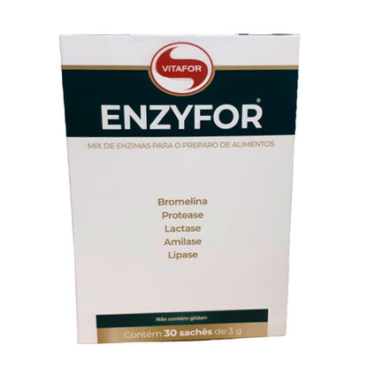 Enzimas Digestivas Enzyfor Vitafor 30 Sachês De 3g