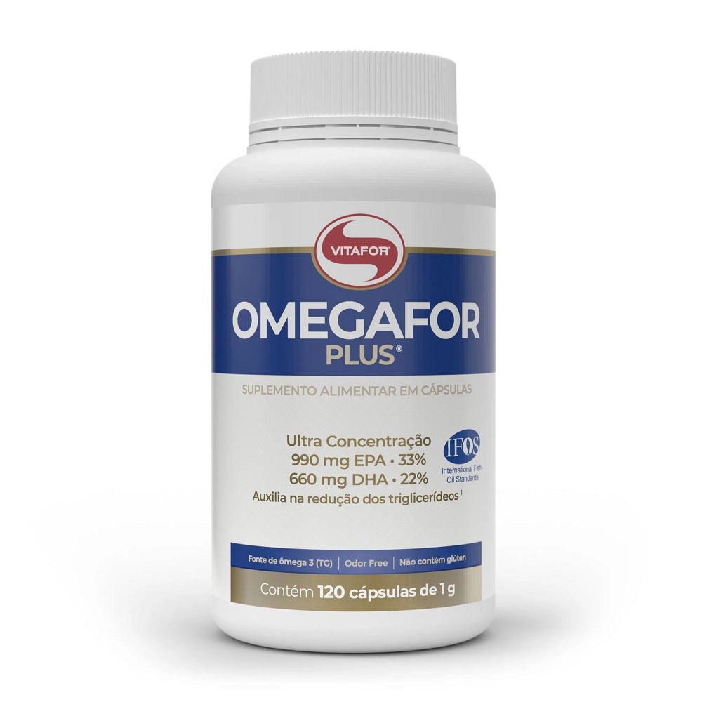 Ômega 3 Omegafor Plus - Vitafor - 120 Cápsulas