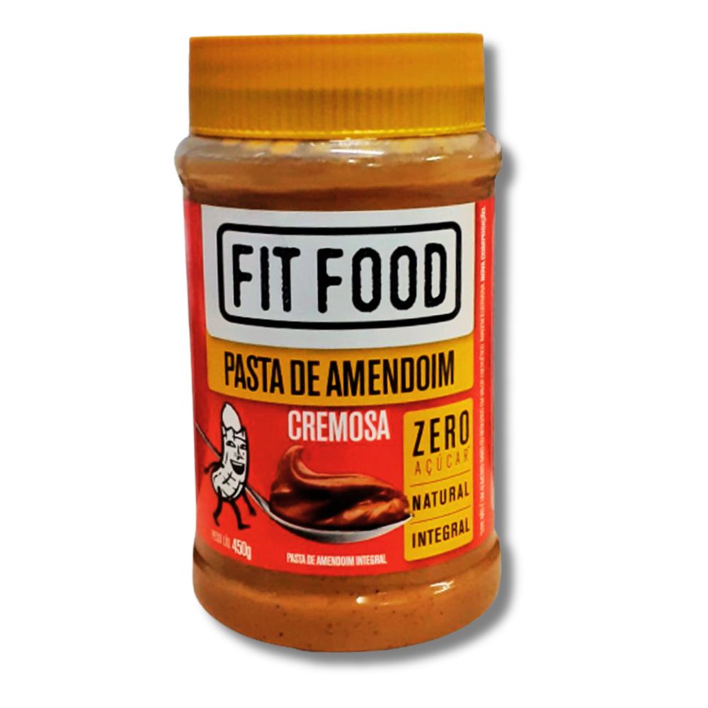 Pasta de Amendoim Cremosa Fit Food 450g