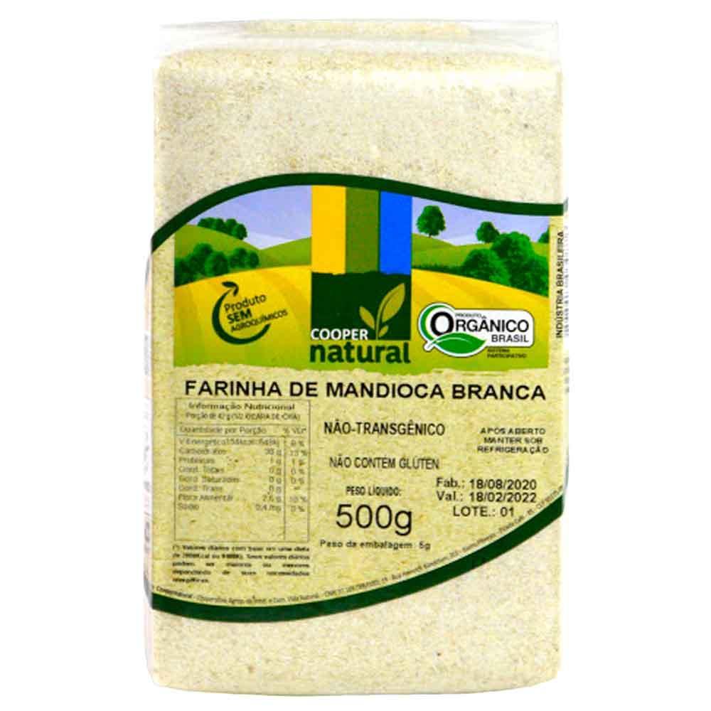 Farinha de Mandioca Branca Orgânica Coopernatural 500g