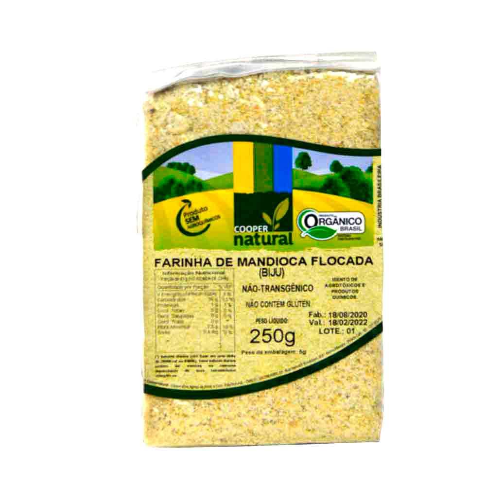 Farinha de Madioca Flocada Biju Orgânica Coopernatural 250g