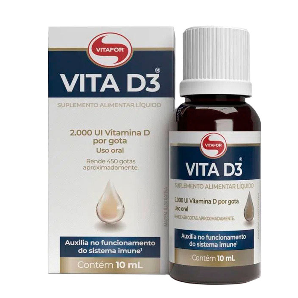 Vitamina D3 em Gotas Vitafor 10 ml