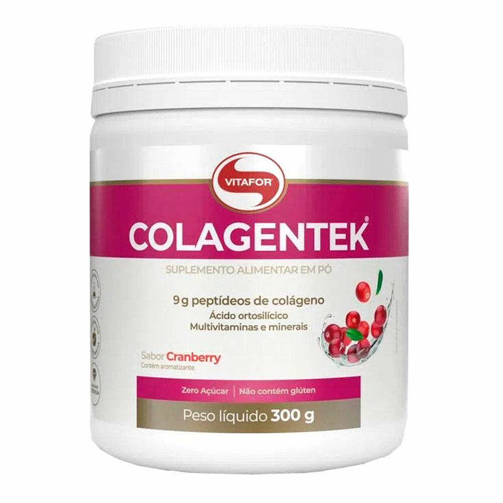 Colágeno Colagentek Sabor Cranberry Vitafor 300g