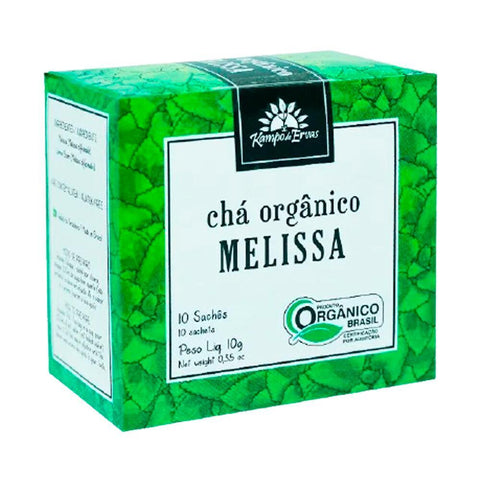 Chá De Melissa Orgânica Em Sachês Kampo De Ervas 10g