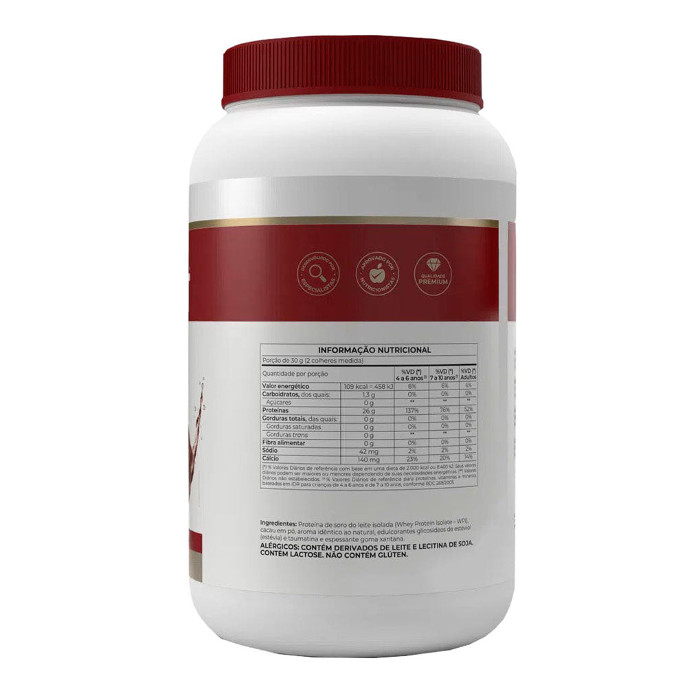 Whey Protein Isolado Chocolate Isofort Vitafor 900g