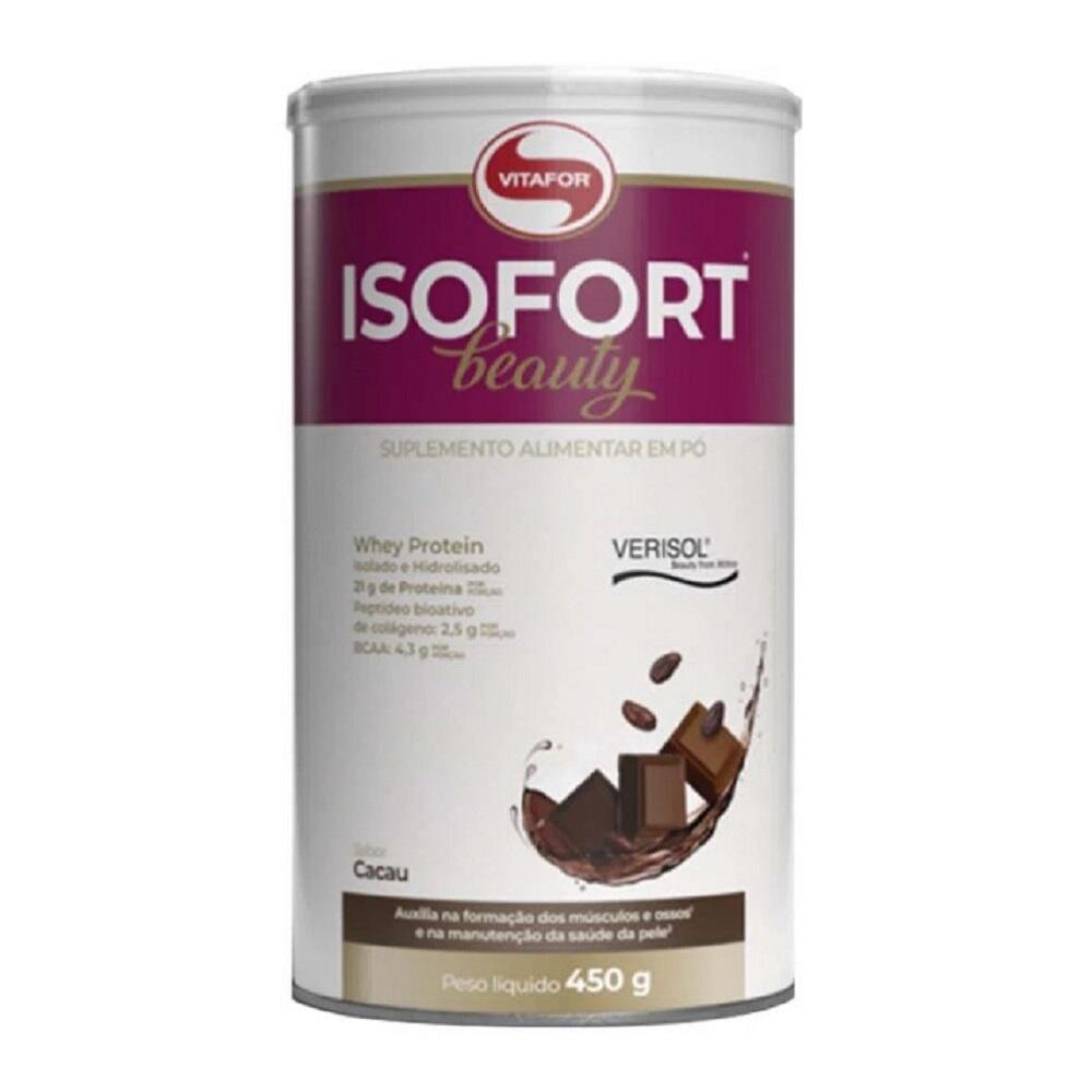 Whey Protein Isofort Beauty Cacau Vitafor 450g