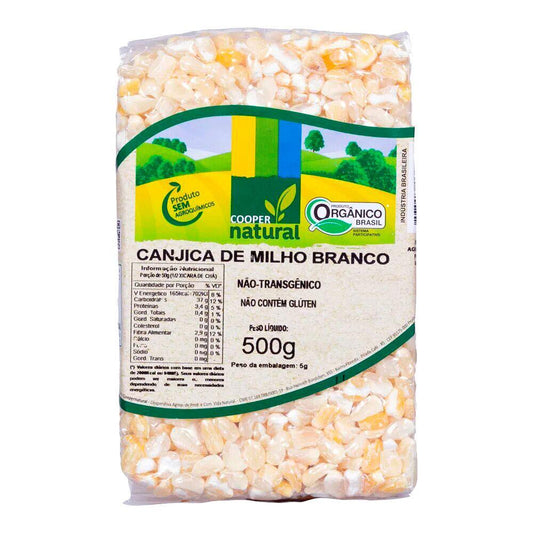 Canjica de Milho Branco Orgânico Coopernatural 500g