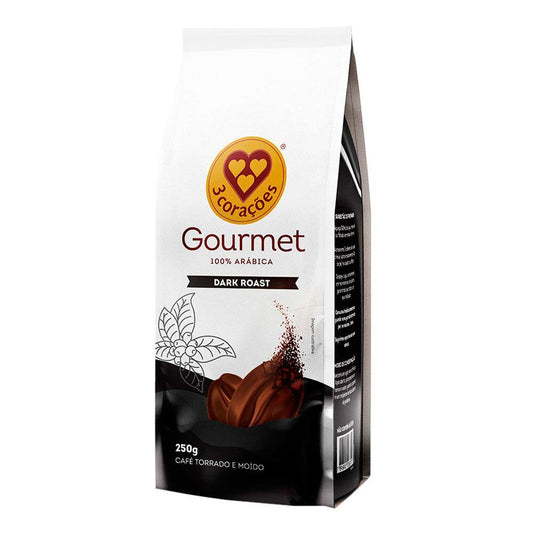 Café Gourmet Torrado e Moído Dark 3Corações 250g