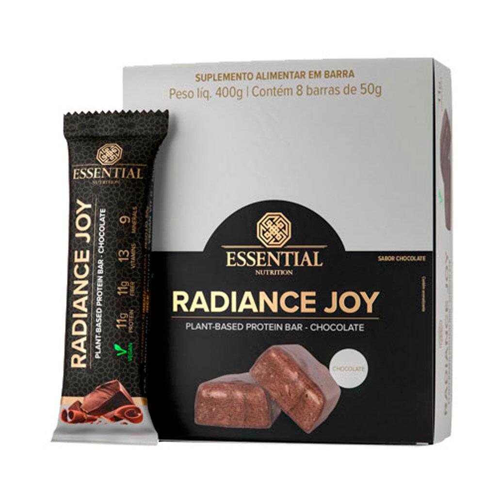 Barrinha Chocolate Radiance Joy Essential Nutrition (8 Uni de 50g)