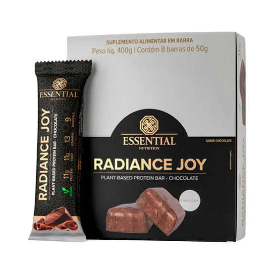 Barrinha Chocolate Radiance Joy Essential Nutrition (8 Uni de 50g)