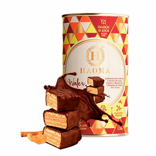 Lata de Wafer Creme de Castanha de Caju Haoma 150g