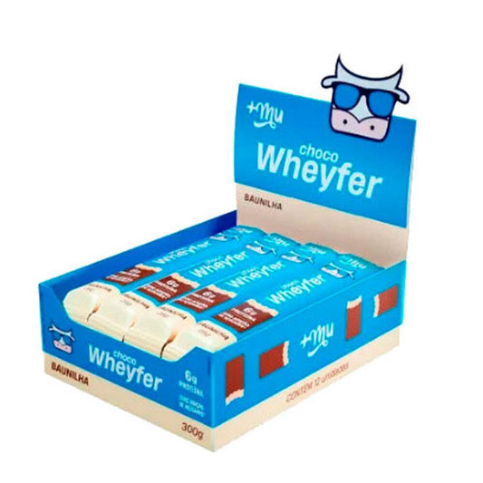 Wafer Chocowheyfer Sabor Baunilha +Mu (Cx c/ 12un de 25g)