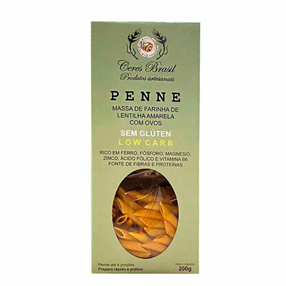 Penne sem Glúten Lentilha Amarela Ceres 200g