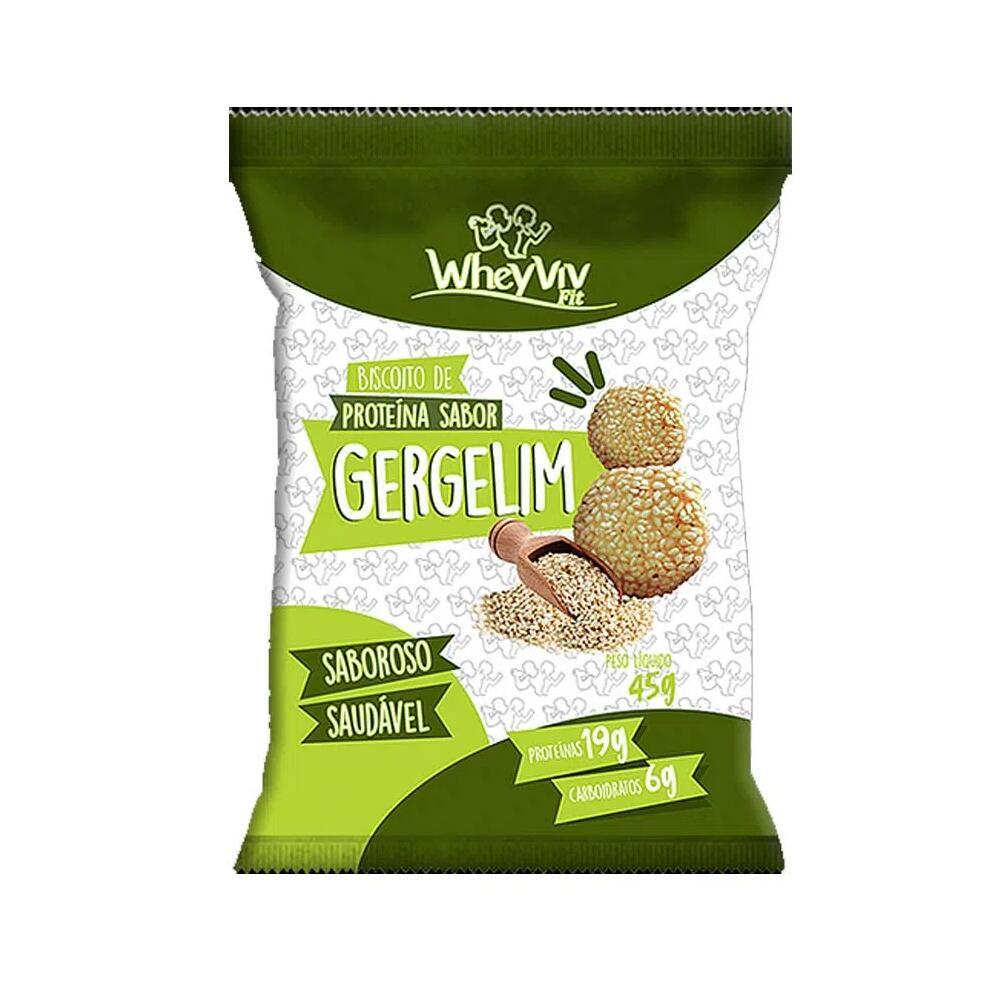 Biscoito de Proteína Sabor Gergelim Wheyviv 45g