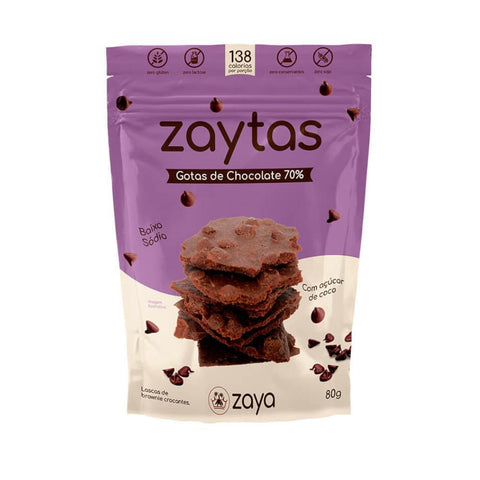 Zaytas Gotas de Chocolate 70% Zaya 80g