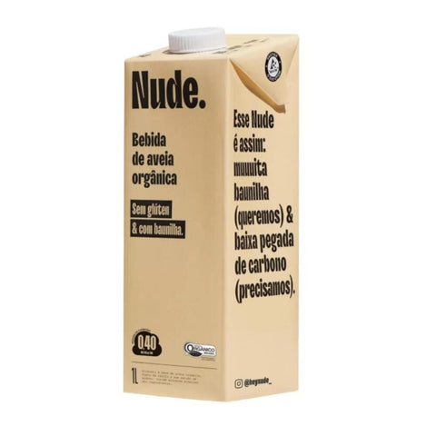 Bebida de Aveia Orgânica com Baunilha  Nude 1L