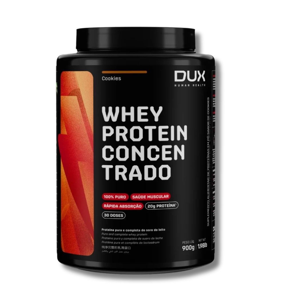 Whey Protein Concentrado Cookies Dux 900g