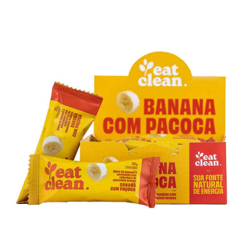 Barra de Banana com Paçoca Eat Clean (Cx c/12un de 30g)