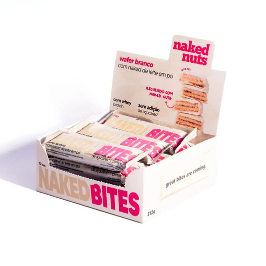 Wafer com Chocolate Branco Naked Nuts (Cx c/12un de 26g)