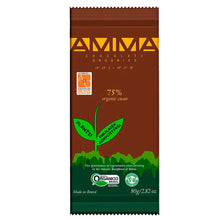 AMMA Chocolate Orgânico 75% Cacau 80 g