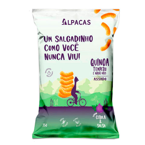 Salgadinho de Quinoa Cebola e Salsa Alpacas 35g