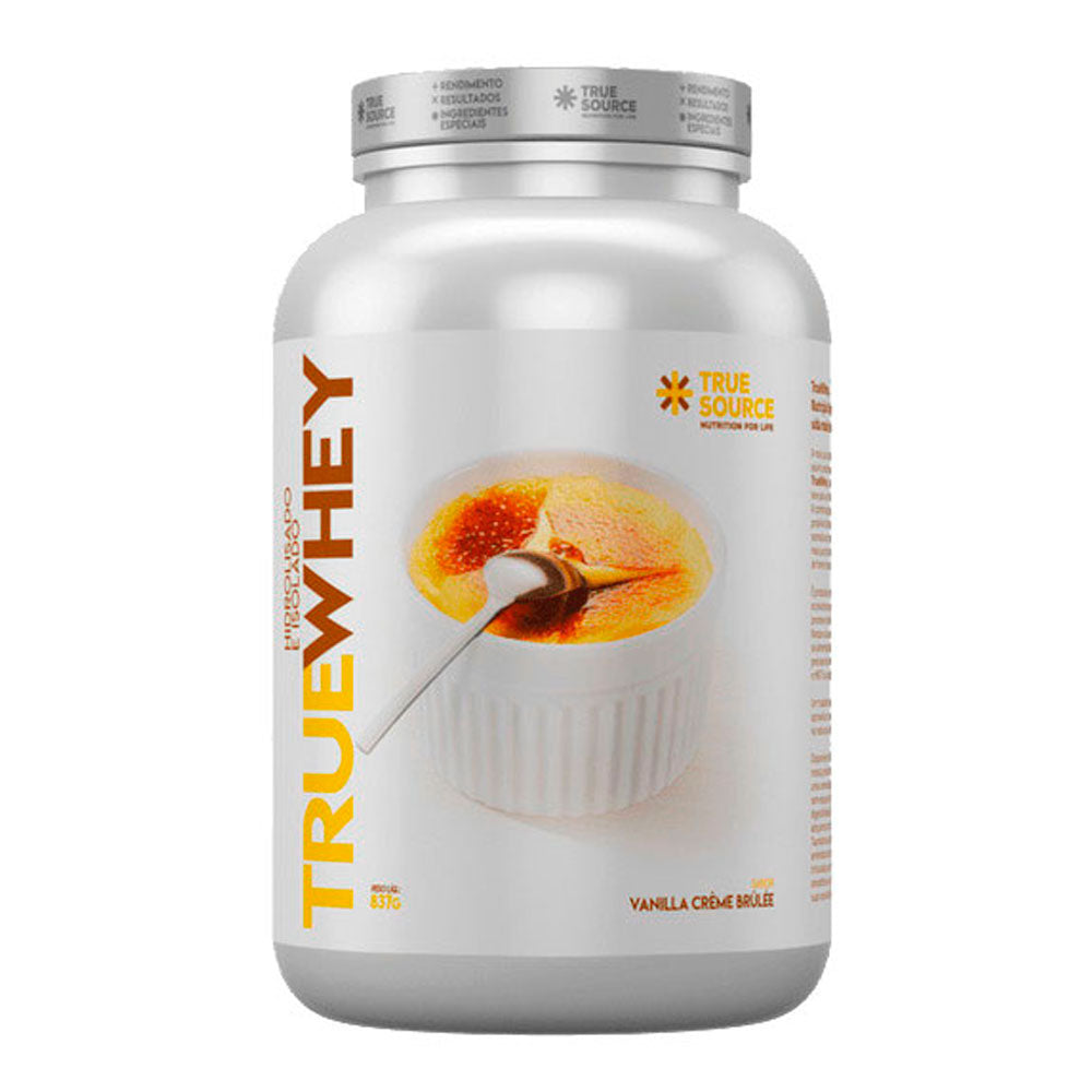 True Whey Hidrolisado e Isolado Vanilla e Creme Brulle True Source 837g