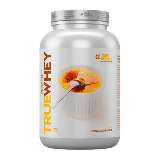 True Whey Hidrolisado e Isolado Vanilla e Creme Brulle True Source 837g