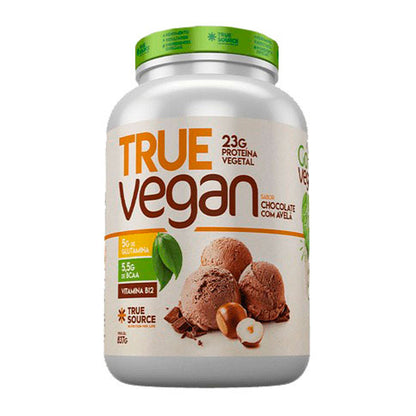 True Vegan Proteína Isolada Vegana Chocolate com Avelã True Source 837g