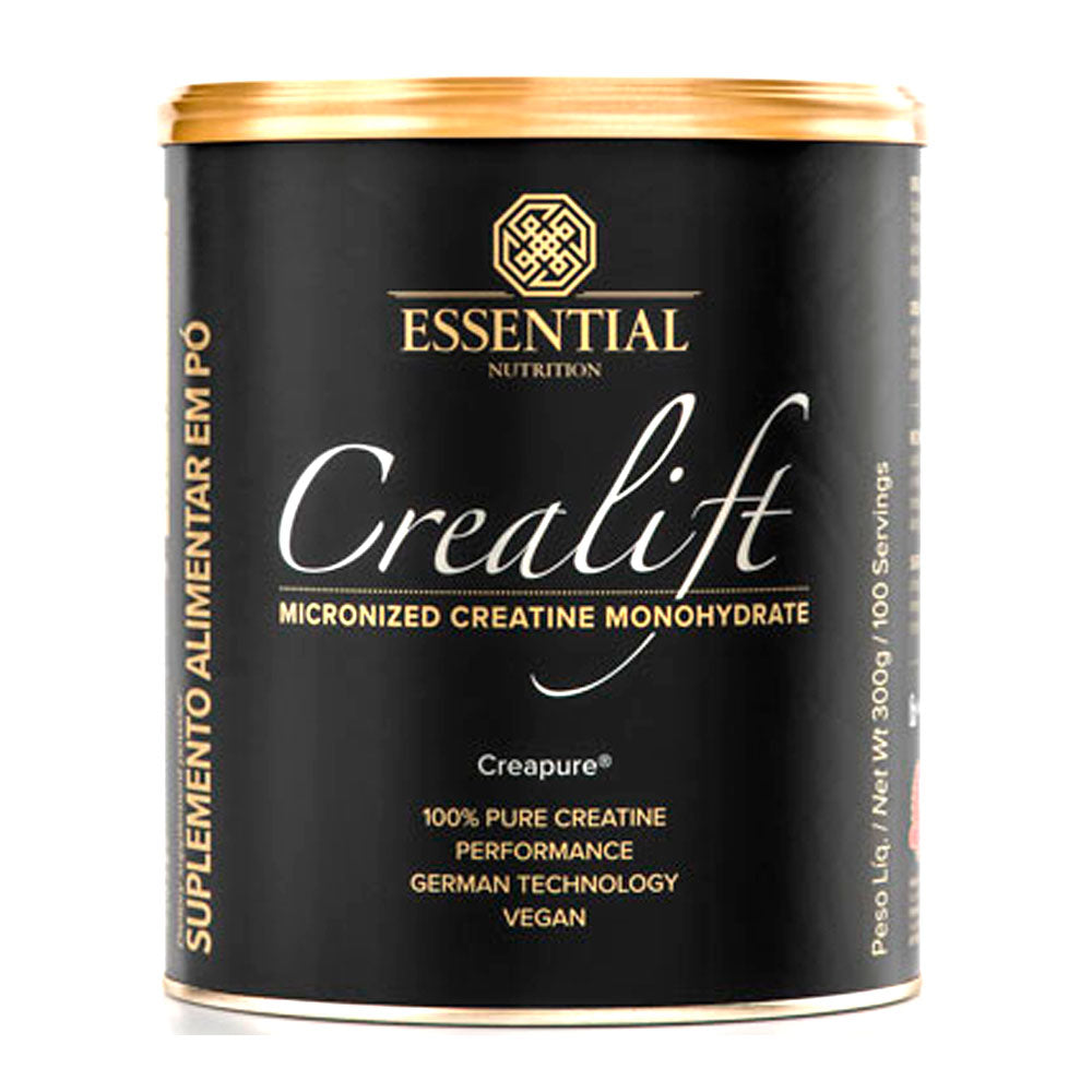 Creatina Monohidratada e Micronizada Crealift Essential Nutrition Lata 300g