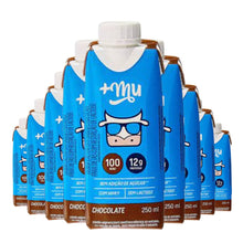 Bebida Láctea UHT Sabor Chocolate Pronto +Mu - Caixa com 24 Unidades de 250 ml