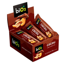 biO2 Nuts Barra de Castanhas e Frutas Sabor Cacau - Caixa com 12 unidades de 25 g