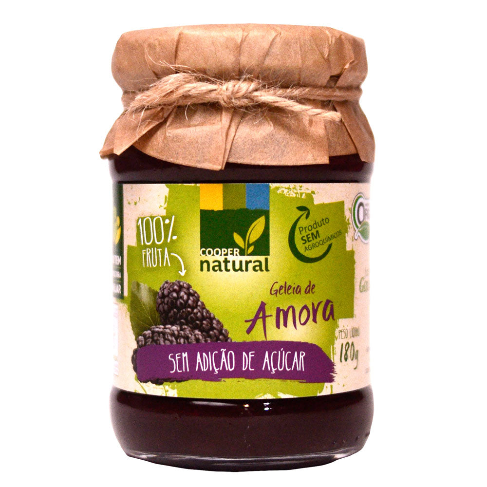 Geleia de Amora Zero Orgânica Coopernatural 180g