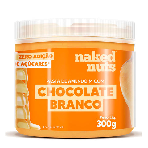 Pasta De Amendoim Com Chocolate Branco Naked Nuts 300G
