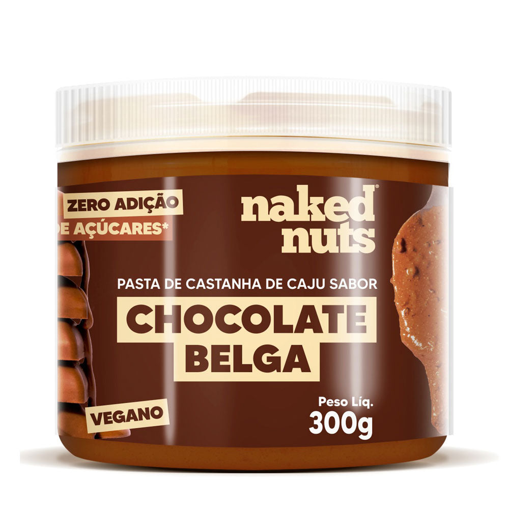 Pasta De Castanha De Caju Com Chocolate Belga Naked Nuts 300G