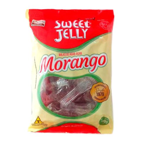 Balas de Agar-Agar Morango Sweet Jelly 200g