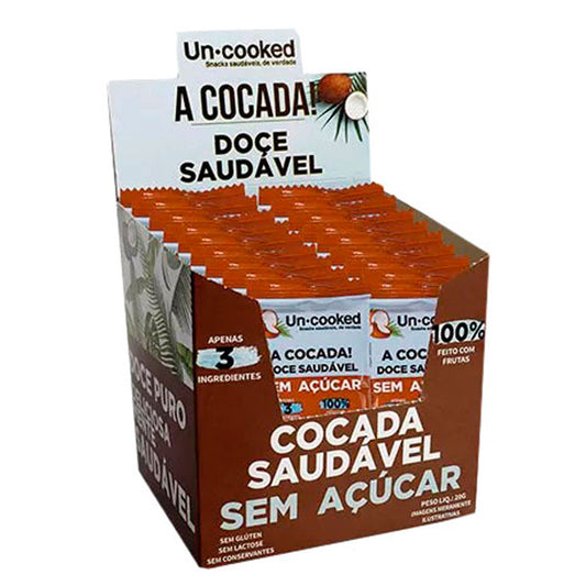 Cocada Sem Açúcar Uncooked (Cx 28un de 20g)