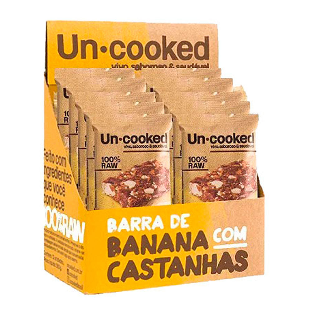 Barra de Banana com Castanhas Uncooked (Cx 12un de 30g)