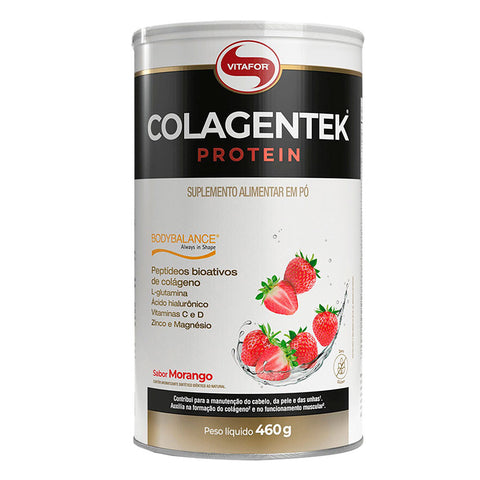 Colagentek Protein Morango Vitafor 460g