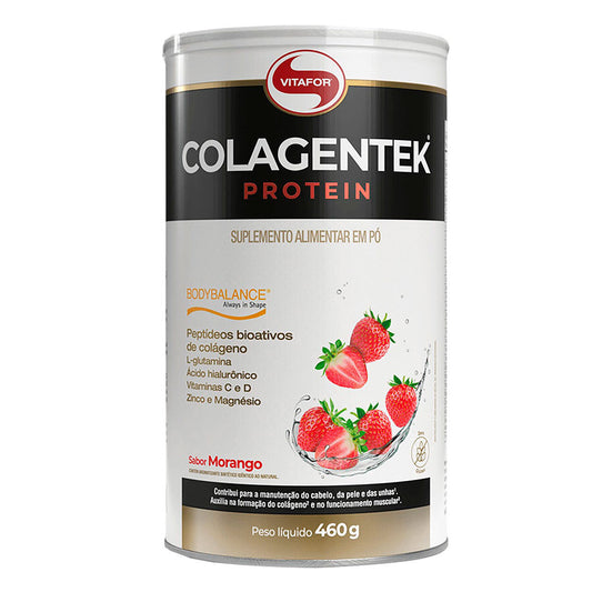 Colagentek Protein Morango Vitafor 460g